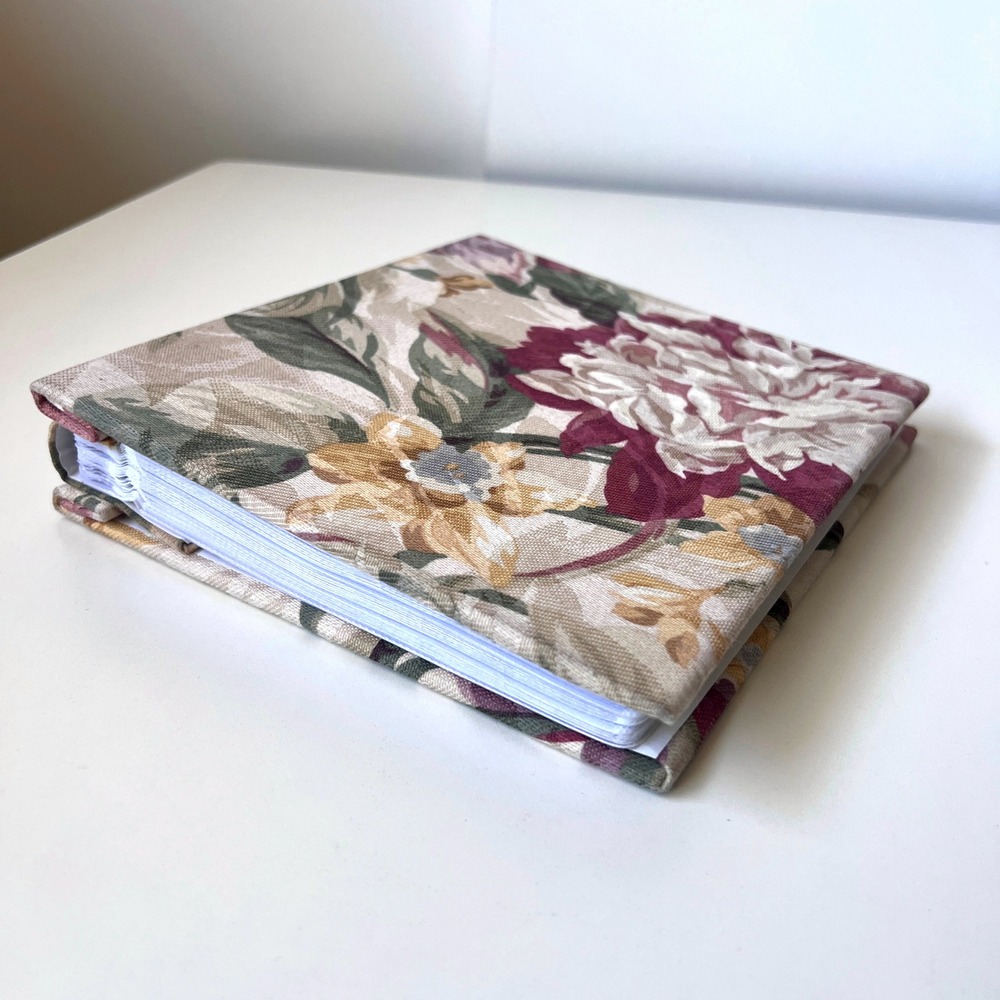 Once Upon a Rose Raymond Waites Floral Fabric Photo Album Holds 200 Photos